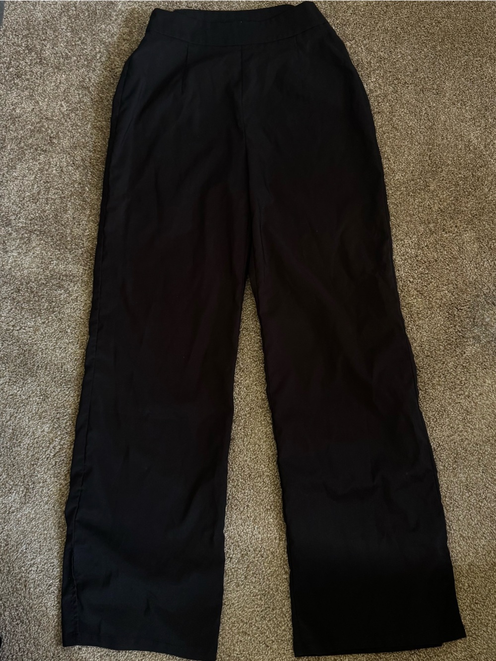 Nasty Gal Black Straight-Leg Women's Pants Office Core High Waisted